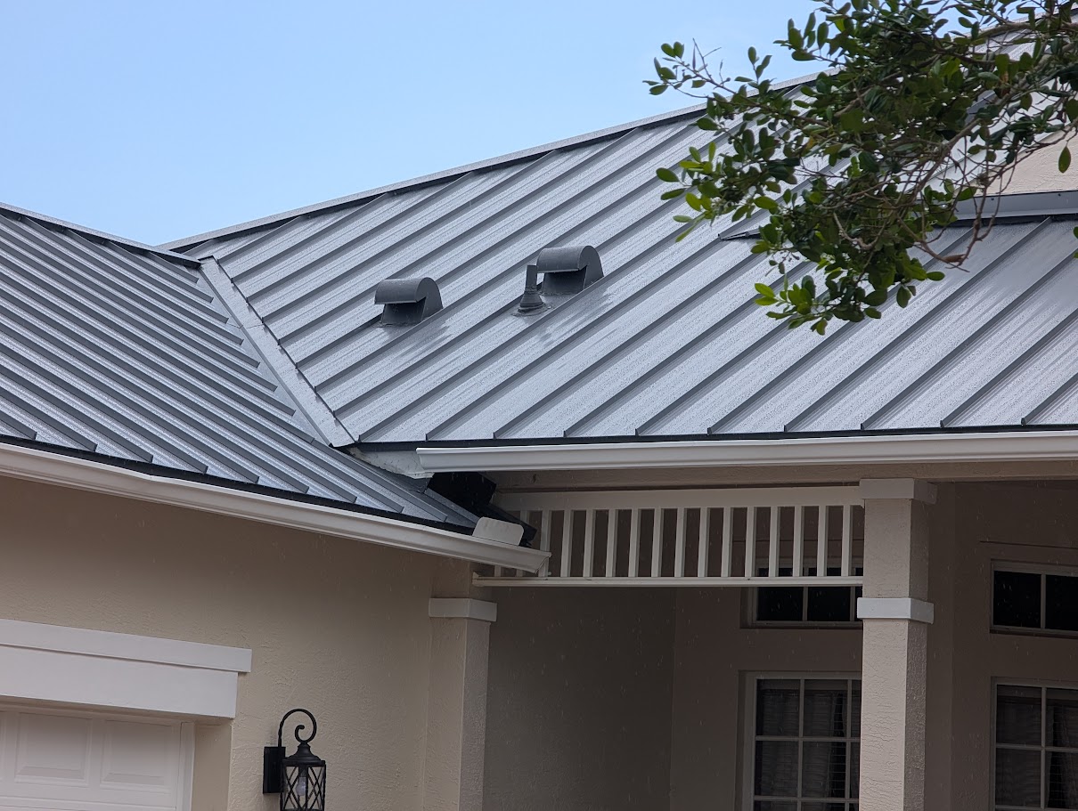 Standing seam metal roof installed in Florida